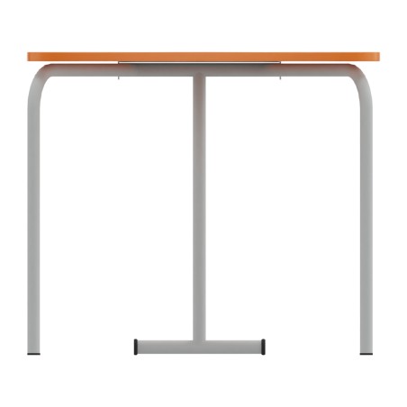 Tavolo Pino RB a Spicchio di Cerchio - Dimensioni 83x55,5x76 cm (M6) - Colore Bianco Bordo...