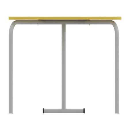 Tavolo Pino RB a Spicchio di Cerchio -Dimensioni 83x55,5x76cm (M6) - Colore Piano Giallo...