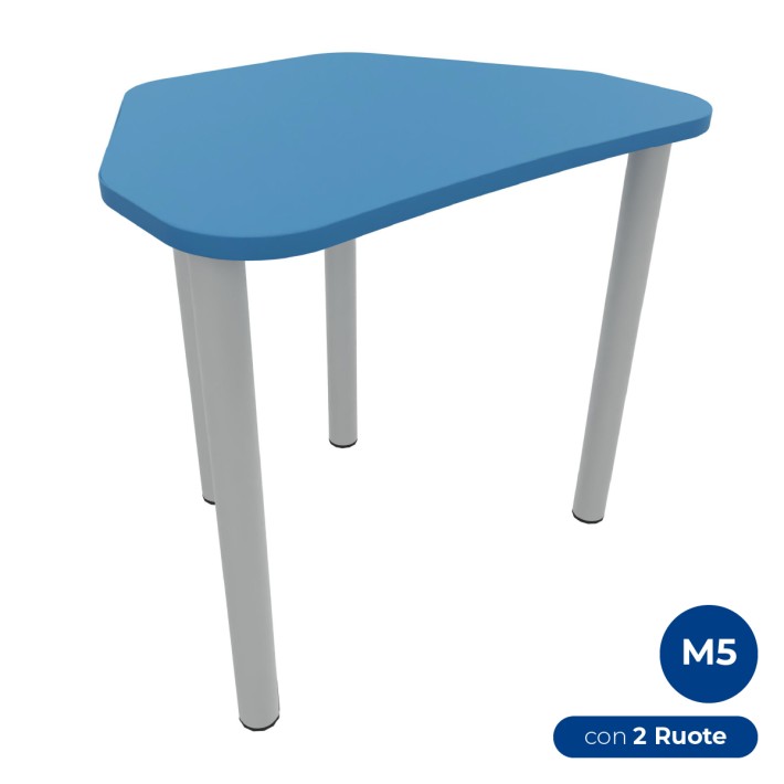 Tavolo Pino Trapezio 4 Gambe in Melaminico con...