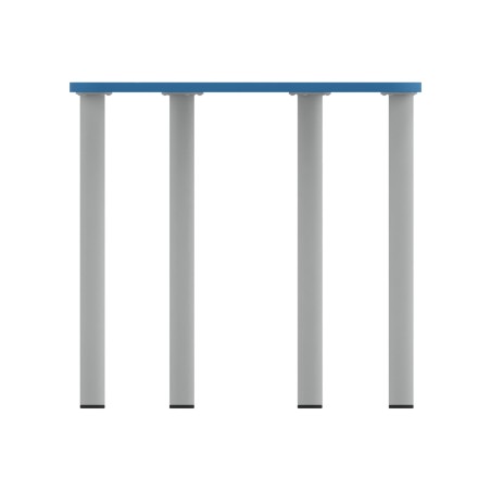 Tavolo Pino Trapezio 4 Gambe in Melaminico con 2 Ruote - Dimensioni 75,5 x 58,5 x 71 cm -...