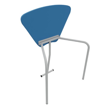 Tavolo Pino RB a Spicchio di Cerchio - Dimensioni  83x55,5x76 cm (M6) - Colore Blu Bordo Blu...