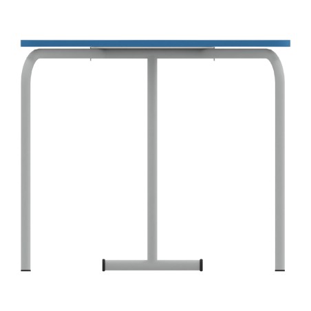 Tavolo Pino RB a Spicchio di Cerchio - Dimensioni 83x55,5x76 cm (M6) - Colore Bianco Bordo...