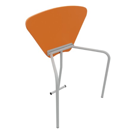 Tavolo Pino RB a Spicchio di Cerchio - Dimensioni 83x55,5x72cm (M5) - Colore Arancione Bordo...