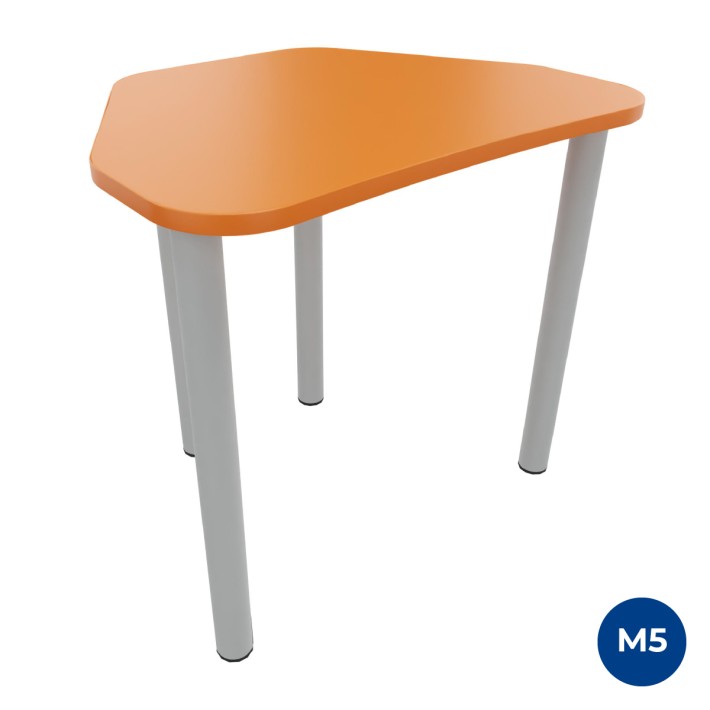 Tavolo Pino Trapezio 4 Gambe in Melaminico con...