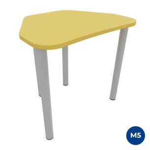 Tavolo Pino Trapezio 4 Gambe in Melaminico con Piedini -...