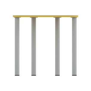 Tavolo Pino Trapezio 4 Gambe in Melaminico con Piedini -... 2