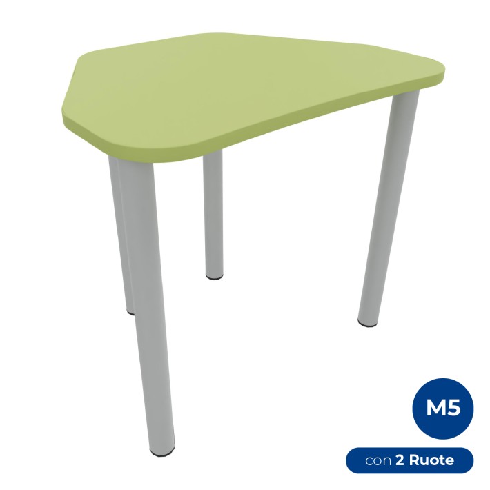 Tavolo Pino Trapezio 4 Gambe in Melaminico con...