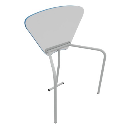 Tavolo Pino RB a Spicchio di Cerchio - Dimensioni 83x55,5x72 cm (M5) - Colore Bianco Bordo...