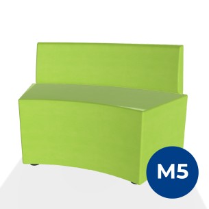 Pouf e Sacchi Flora Angolare con Schienale Basso e...