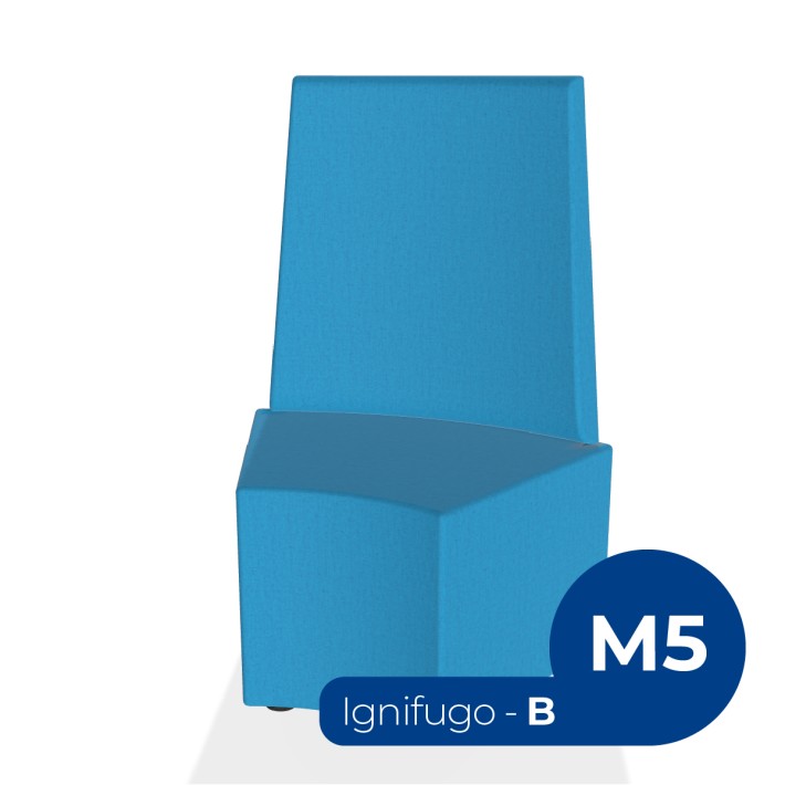 Pouf e Sacchi Flora Angolare con Schienale Alto...