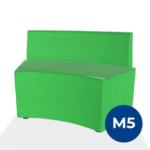 Pouf e Sacchi Flora Angolare con Schienale Basso e...