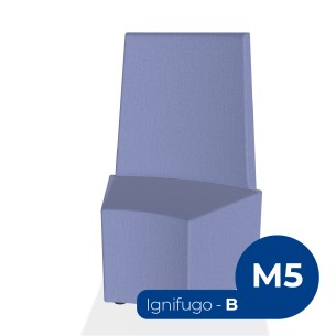 Pouf e Sacchi Flora Angolare con Schienale Alto e Piedini...