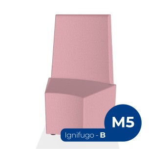 Pouf e Sacchi Flora Angolare con Schienale Alto e Piedini...