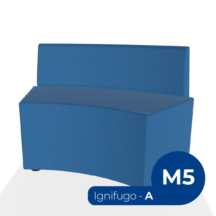 Pouf e Sacchi Flora Angolare con Schienale...