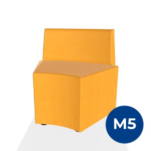 Pouf e Sacchi Flora Angolare con Schienale Basso e...