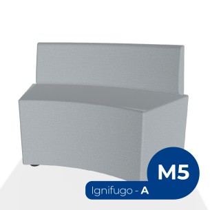 Pouf e Sacchi Flora Angolare con Schienale Basso in...