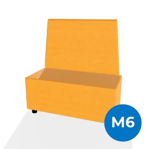 Forma Morbida Flora Rettangolo con Schienale Alto in...