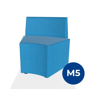 Pouf e Sacchi Flora Angolare con Schienale Basso e...