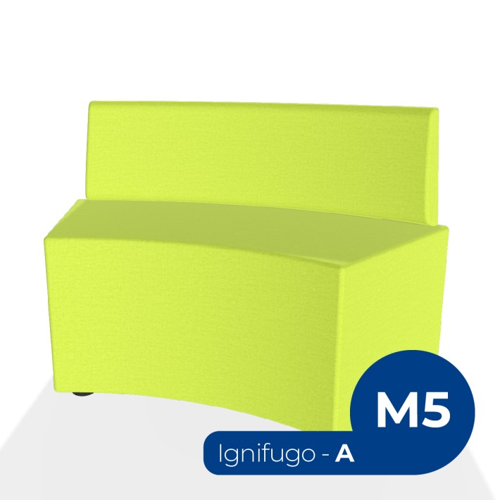 Pouf e Sacchi Flora Angolare con Schienale...