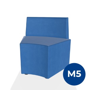 Pouf e Sacchi Flora Angolare con Schienale Basso e...