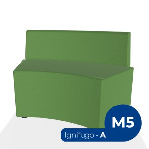 Pouf e Sacchi Flora Angolare con Schienale Basso in...