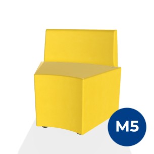 Pouf e Sacchi Flora Angolare con Schienale Basso e...