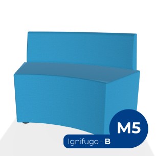 Pouf e Sacchi Flora Angolare con Schienale Basso in...