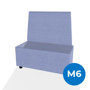 Forma Morbida Flora Rettangolo con Schienale Alto in...