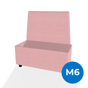 Forma Morbida Flora Rettangolo con Schienale Alto in...