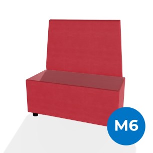 Forma Morbida Flora Rettangolo con Schienale Alto in...