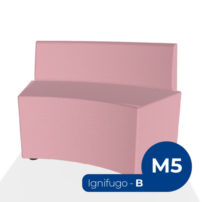 Pouf e Sacchi Flora Angolare con Schienale...