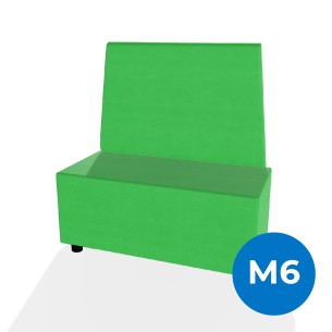 Forma Morbida Flora Rettangolo con Schienale Alto in...