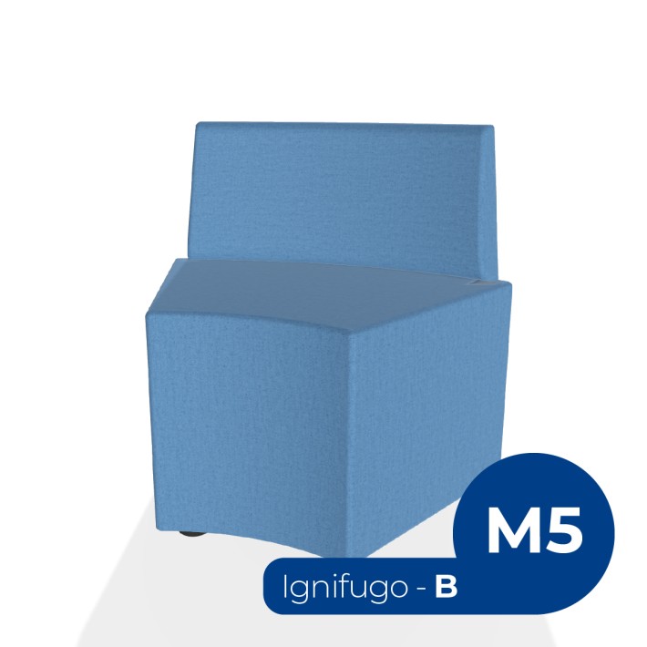 Pouf e Sacchi Flora Angolare con Schienale...