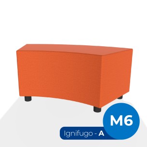 Pouf e Sacchi Flora Angolare in Tessuto Ignifugo A con...