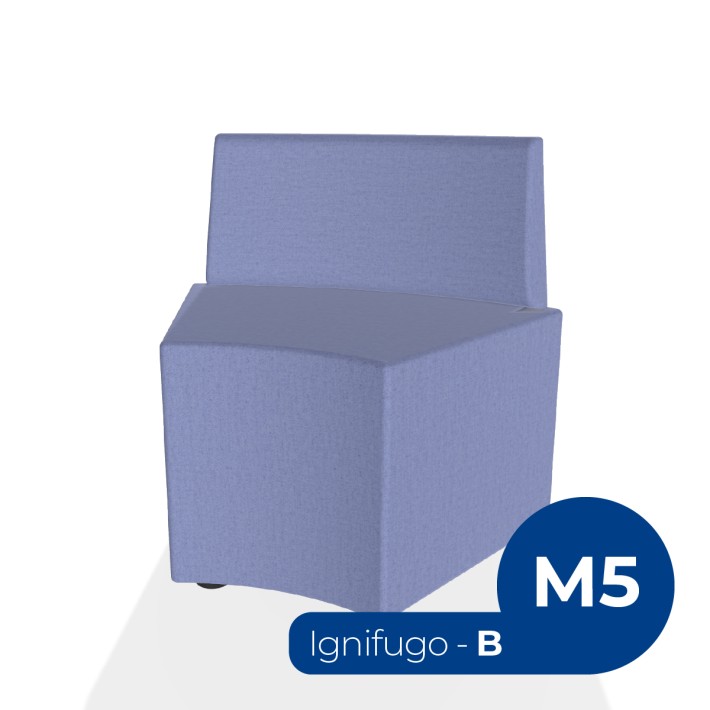 Pouf e Sacchi Flora Angolare con Schienale...