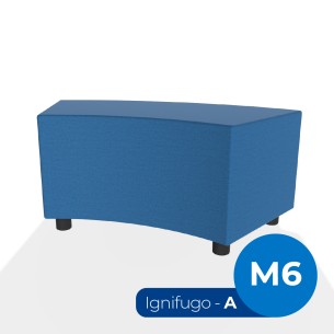 Pouf e Sacchi Flora Angolare in Tessuto Ignifugo A con...