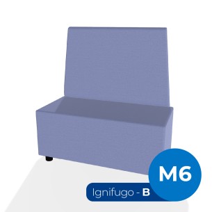 Forma Morbida Flora Rettangolo con Schienale Alto in...