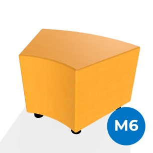 Pouf e Sacchi Flora Angolare in Similpelle Ignifuga con...