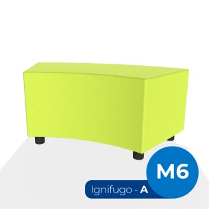 Pouf e Sacchi Flora Angolare in Tessuto Ignifugo A con...