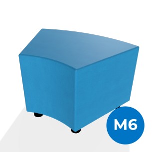 Pouf e Sacchi Flora Angolare in Similpelle Ignifuga con...