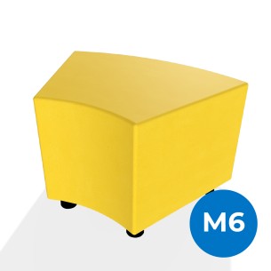 Pouf e Sacchi Flora Angolare in Similpelle Ignifuga con...