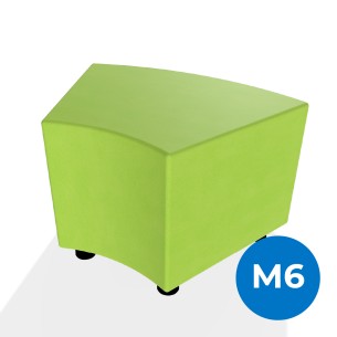 Pouf e Sacchi Flora Angolare in Similpelle Ignifuga con...