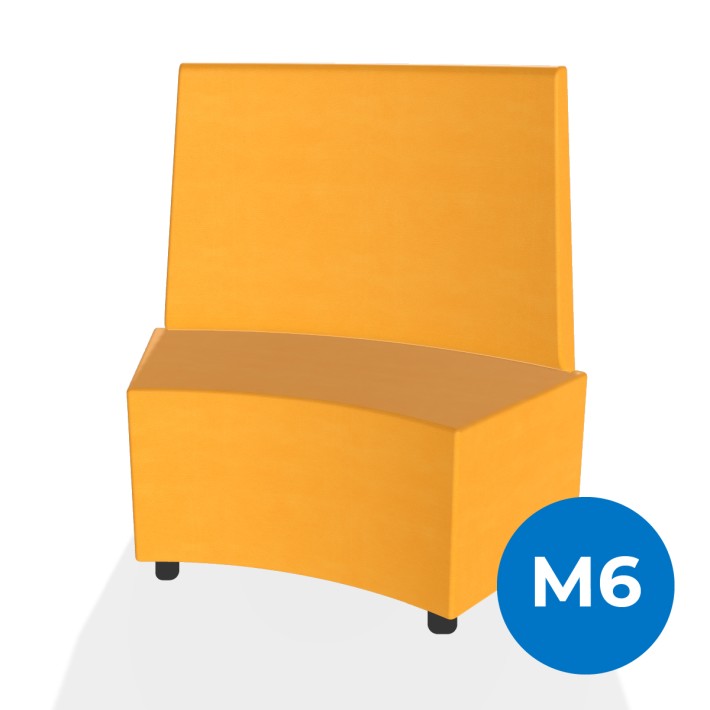 Pouf e Sacchi Flora Angolare con Schienale Alto...