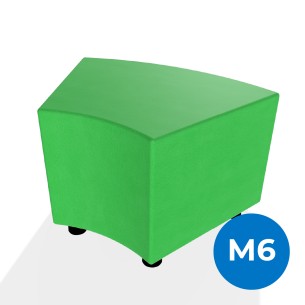 Pouf e Sacchi Flora Angolare in Similpelle Ignifuga con...