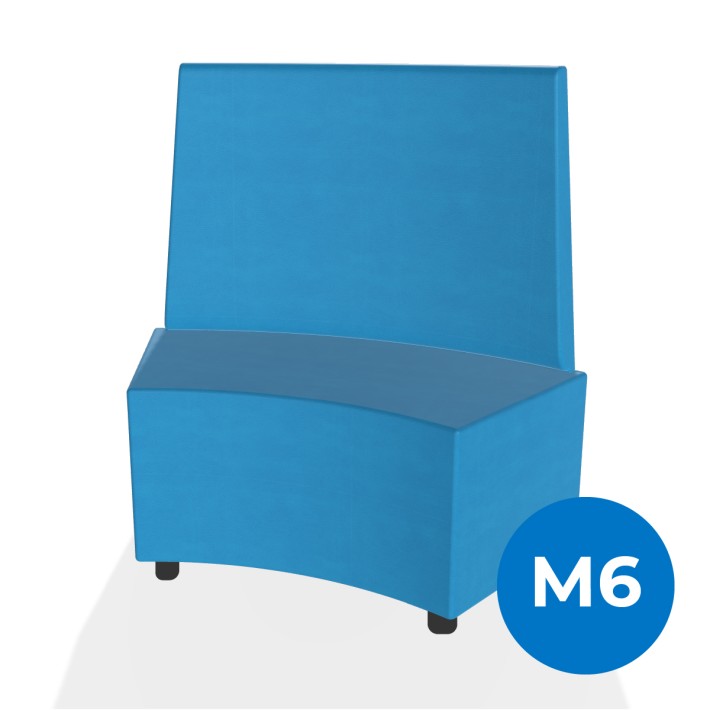 Pouf e Sacchi Flora Angolare con Schienale Alto...