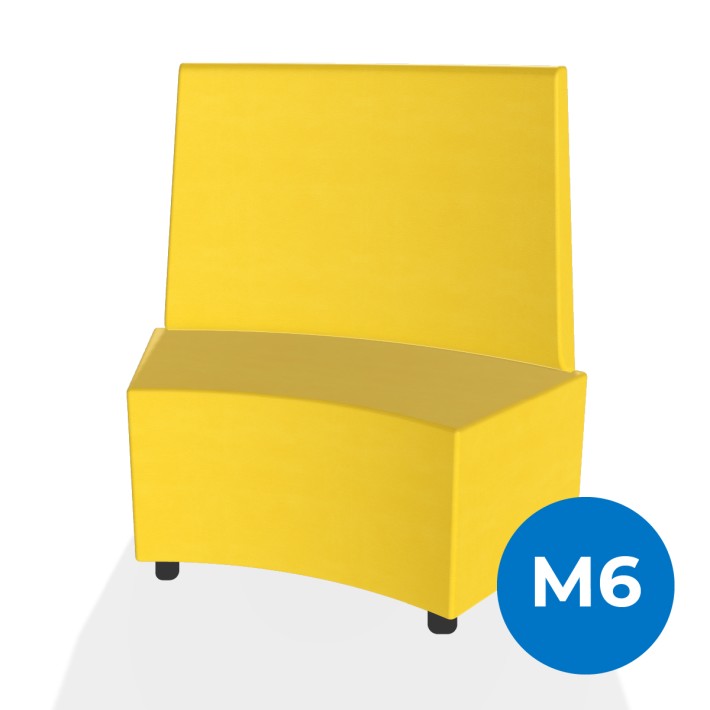 Pouf e Sacchi Flora Angolare con Schienale Alto...