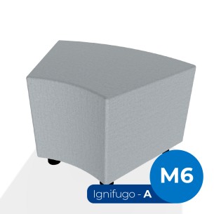 Pouf e Sacchi Flora Angolare in Tessuto Ignifugo di Tipo...