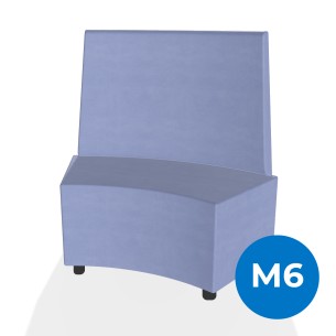 Pouf e Sacchi Flora Angolare con Schienale Alto e Piedini...