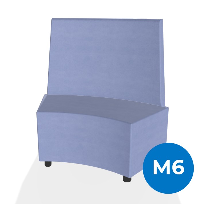 Pouf e Sacchi Flora Angolare con Schienale Alto...