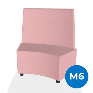 Pouf e Sacchi Flora Angolare con Schienale Alto e Piedini...